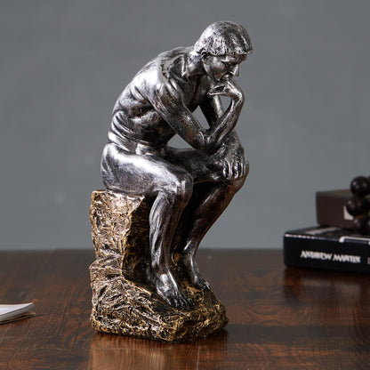 Thinker Resin Study Room Living Room Home Craft Decoration