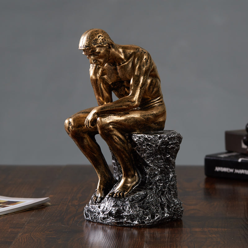 Thinker Resin Study Room Living Room Home Craft Decoration