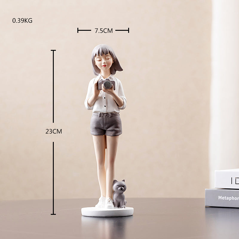 Living Room Simple Abstract Girl Character Ornament Personality Creative