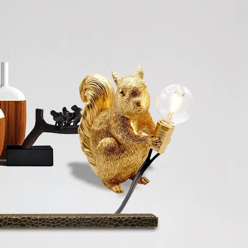 New Creative Decorative Lamps Ins Animal Squirrel Lamp